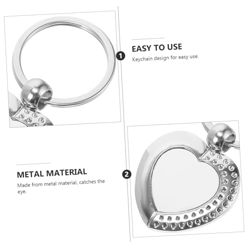Alipis Sublimations Schlüsselanhänger Herzform Doppelseitig Wärmeübertragung aus Metall DIY Bastelset für Personalisierte Anhänger Trendiger Schlüsselring für Schlüssel Taschen Alipis Sublimations Schlüsselanhänger Herzform Doppelseitig Wärmeübertragung aus Metall DIY Bastelset für Personalisierte Anhänger Trendiger Schlüsselring für Schlüssel Taschen von Alipis