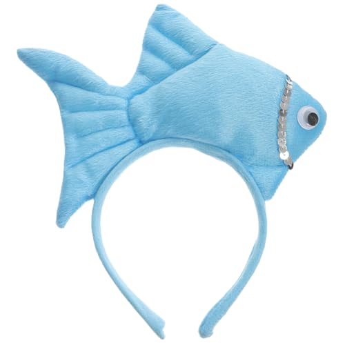 Alipis Tierische Kopfbedeckung Schöne Haarreifen Krabben Stirnband Party-kopfschmuck Fischhaarreifen Make-up-stirnband Stirnband Für Frauen -hut Regenbogen Fisch Kleidung Stoff Fräulein von Alipis