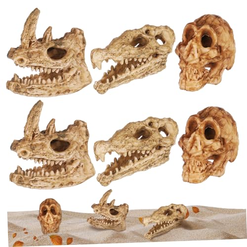 Alipis 6 Stücke Realistische Modell Mini Schädel Decor Schädel Ornament Halloween Alipis 6 Stücke Realistische Modell Mini Schädel Decor Schädel Ornament Halloween von Alipis