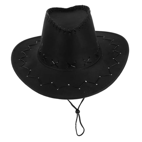 Alipis Unisex Cowboyhut für Partys Stilvoller Schwarzer Westernhut mit Umfang Accessoire für Outdoor Aktivitäten Reisen und Verschiedene Anlässe Langlebig für Selbstbewusstsein und Charme Alipis Unisex Cowboyhut für Partys Stilvoller Schwarzer Westernhut mit Umfang Accessoire für Outdoor Aktivitäten Reisen und Verschiedene Anlässe Langlebig für Selbstbewusstsein und Charme von Alipis