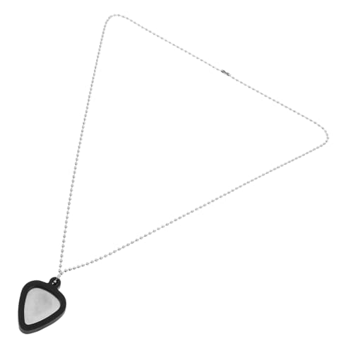 Alipis Verstellbare Gitarren Plektrum Halskette aus Robustem Silikon mit Edelstahl Plektren Herzförmiger Anhänger Musik Schmuck für Männer und Frauen Praktischer Halter für Akustikgitarre Alipis Verstellbare Gitarren Plektrum Halskette aus Robustem Silikon mit Edelstahl Plektren Herzförmiger Anhänger Musik Schmuck für Männer und Frauen Praktischer Halter für Akustikgitarre von Alipis