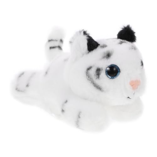 Alipis Weißer Tiger Plüschtier Für Schulter Kuscheltier Requisite Für Partys Süßes Tiger Modell Als Ausgefallenes Oder Dekoration Alipis Weißer Tiger Plüschtier Für Schulter Kuscheltier Requisite Für Partys Süßes Tiger Modell Als Ausgefallenes Oder Dekoration von Alipis
