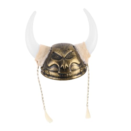 Alipis Wikinger Helm mit Hörnern Kunststoff Leichter Viking Hut mit Detailgetreuen Ochsengehörnen Komfortables Cosplay Zubehör für Erwachsene Party Halloween Kostümaccessoire Alipis Wikinger Helm mit Hörnern Kunststoff Leichter Viking Hut mit Detailgetreuen Ochsengehörnen Komfortables Cosplay Zubehör für Erwachsene Party Halloween Kostümaccessoire von Alipis