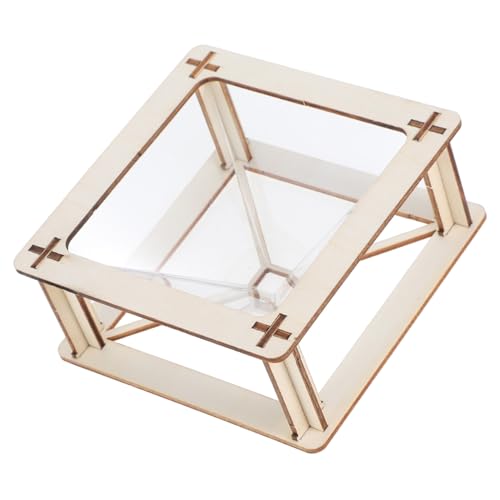Alipis holografischer Projektor Gegenwärtig 3D Junge Handwerk Spiel Student Sammlung Lerner Experiment Werkstatt Bauen Material Auswahl Bausatz lehrreich Kind hölzern Weiß von Alipis