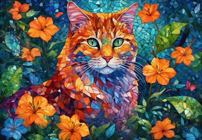 Alipson Puzzle Katzenmosaik 1000 Teile Puzzle Alipson-Puzzle-F-50160 von Alipson Puzzle