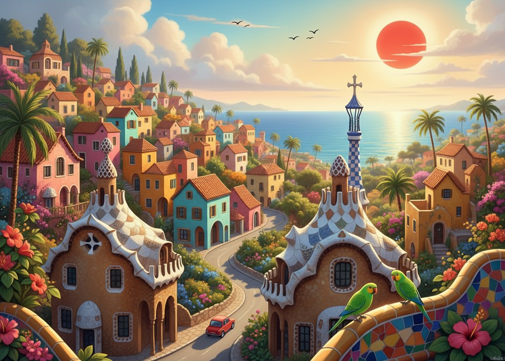 Alipson Puzzle Der Traum von Barcelona 500 Teile Puzzle Alipson-Puzzle-F-50286 von Alipson Puzzle