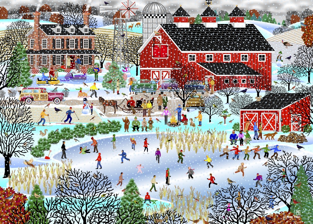 Alipson Puzzle Duck Pond in Winter 500 Teile Puzzle Alipson-Puzzle-F-50135 von Alipson Puzzle
