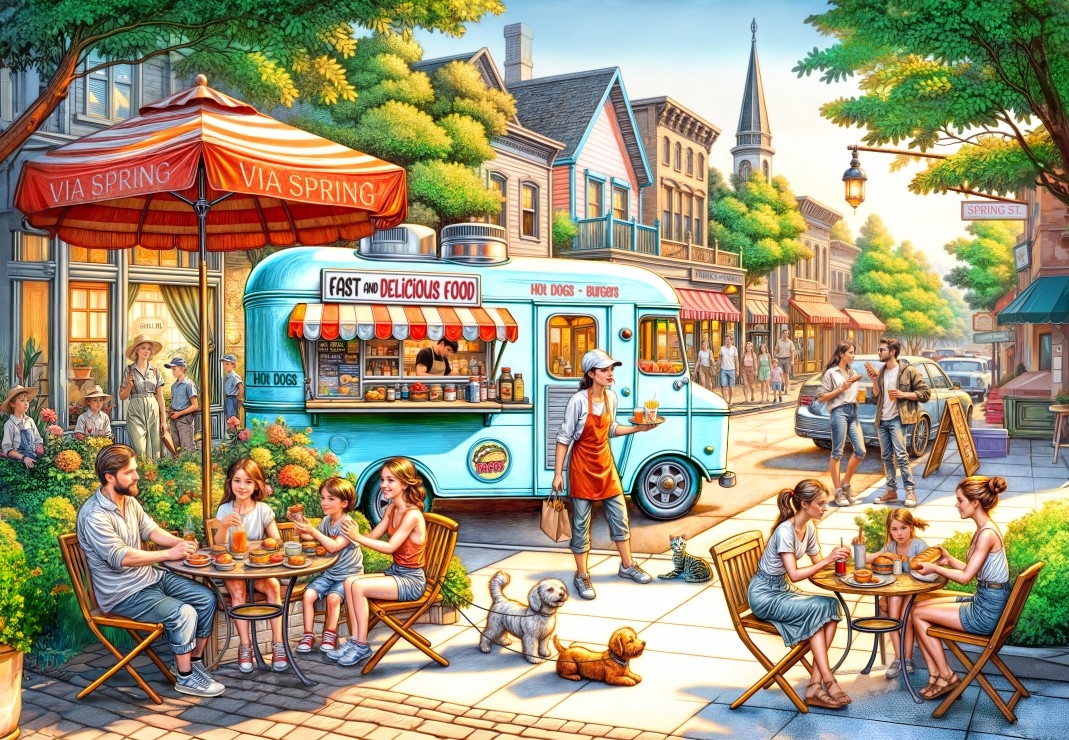 Alipson Puzzle Fast and Delicious Food 1000 Teile Puzzle Alipson-Puzzle-F-50301 von Alipson Puzzle