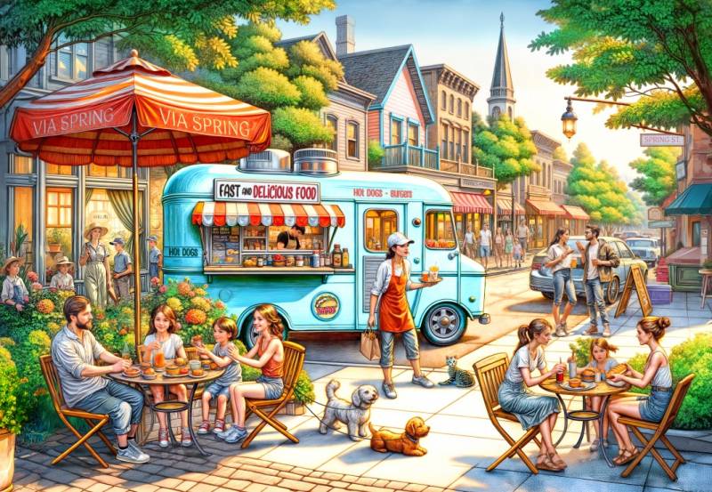 Alipson Puzzle Fast and Delicious Food 1000 Teile Puzzle Alipson-Puzzle-F-50301 von Alipson Puzzle