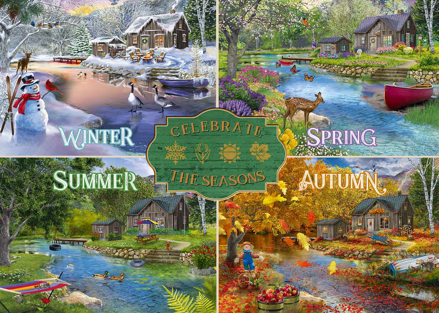 Alipson Puzzle Vier Jahreszeiten 1000 Teile Puzzle Alipson-Puzzle-50027 Alipson Puzzle Vier Jahreszeiten 1000 Teile Puzzle Alipson-Puzzle-50027 von Alipson Puzzle