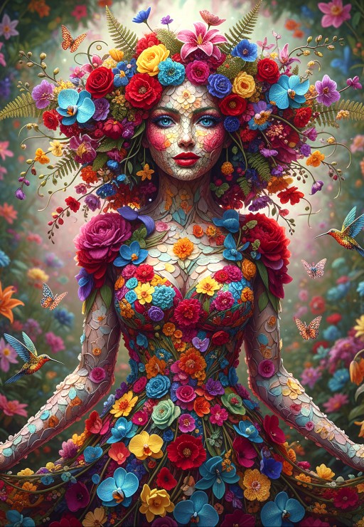 Alipson Puzzle Frau Blumen 1000 Teile Puzzle Alipson-Puzzle-F-50303 von Alipson Puzzle