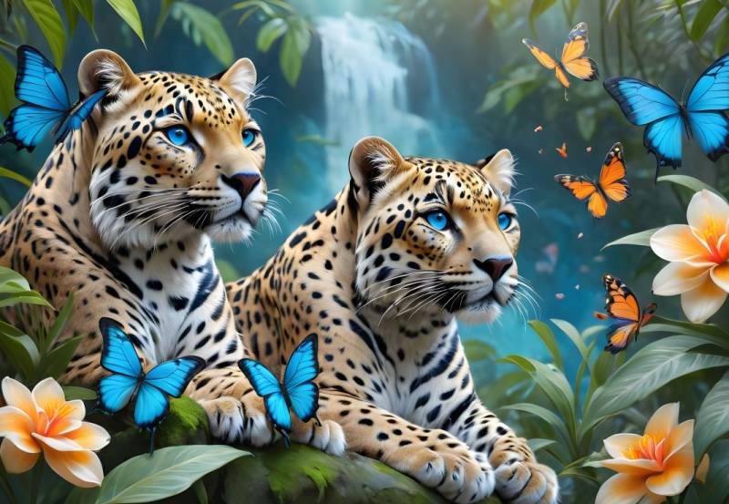 Alipson Puzzle Zwei Leoparden 1000 Teile Puzzle Alipson-Puzzle-F-50163 von Alipson Puzzle