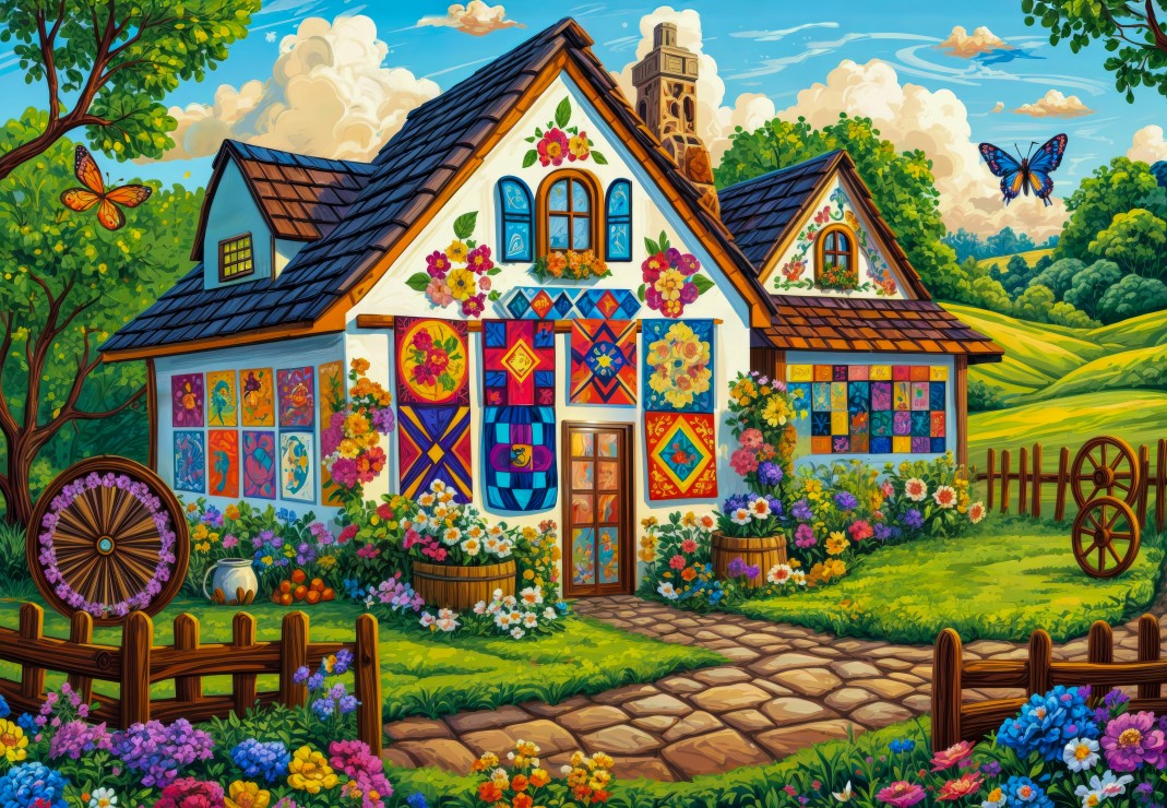 Alipson Puzzle Quilt House 1000 Teile Puzzle Alipson-Puzzle-F-50356 von Alipson Puzzle