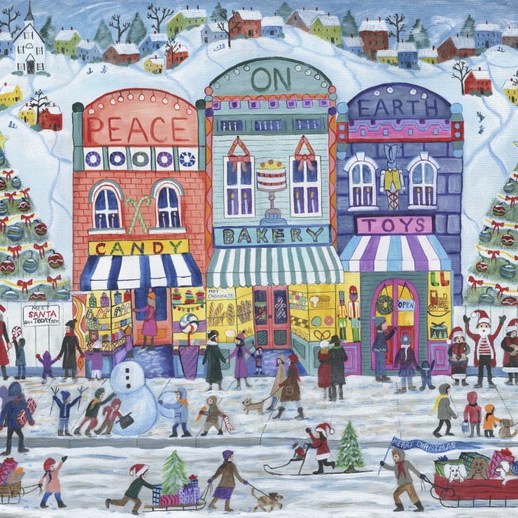 Alipson Puzzle Weihnachtsdorf Frieden auf Erden 1000 Teile Puzzle Alipson-Puzzle-F-50184 von Alipson Puzzle