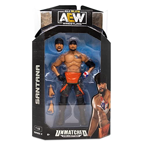 AEW 15,2 cm große unübertroffene Sammelfigur – Santana von All Elite Wrestling