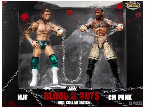 AEW CM Punk vs. MJF "Blood & Guts: Dog Collar Match" Jazwares Unrivaled Collection Ringside Exclusive Wrestling Action Figure Toy All Elite #114 AEW CM Punk vs. MJF "Blood & Guts: Dog Collar Match" Jazwares Unrivaled Collection Ringside Exclusive Wrestling Action Figure Toy All Elite #114 von All Elite Wrestling
