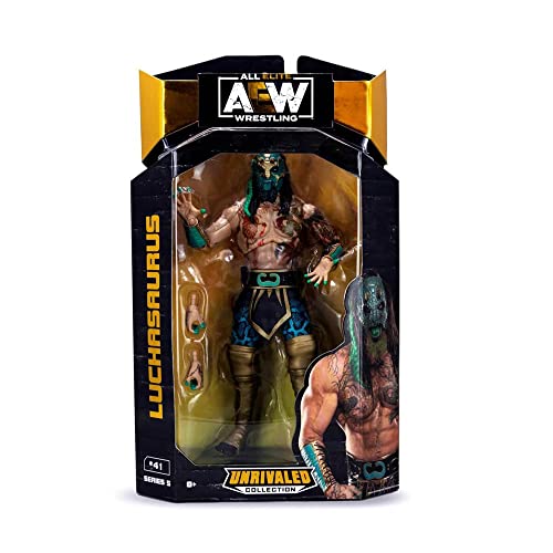 AEW Luchasaurus Unerreichte Jazwares-Serie 5 Figur von All Elite Wrestling