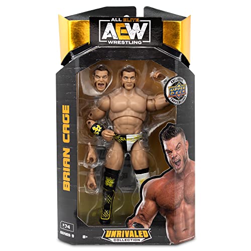 All Elite Wrestling - 15,2 cm Brian Cage Figur – AEW Unrivaled Collection Serie 9 von AEW