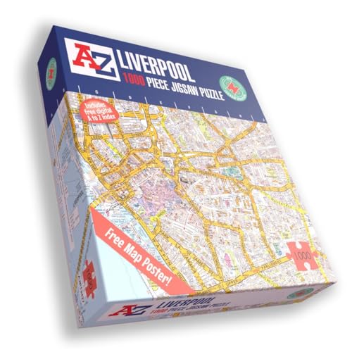 A to Z Map of Liverpool Jigsaw Puzzle For Adults - 1000 Piece Jigsaw Puzzle Gift - Map jigsaw Puzzles, Map Gift von All Jigsaw Puzzles