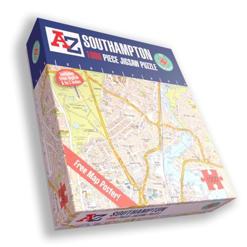 A to Z Map of Southampton Puzzle für Erwachsene – 1000 Teile Puzzle Geschenk – Karte Puzzles, Karte Geschenk A to Z Map of Southampton Puzzle für Erwachsene – 1000 Teile Puzzle Geschenk – Karte Puzzles, Karte Geschenk von All Jigsaw Puzzles