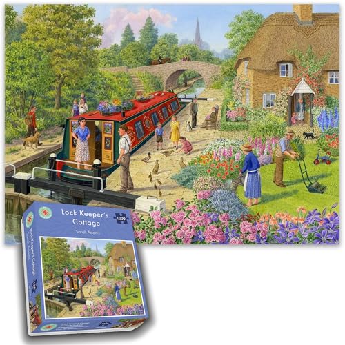 All Jigsaw Puzzles AJP10219 Schlosshalter Cottage-Sarah Adams 1000 Stück von All Jigsaw Puzzles