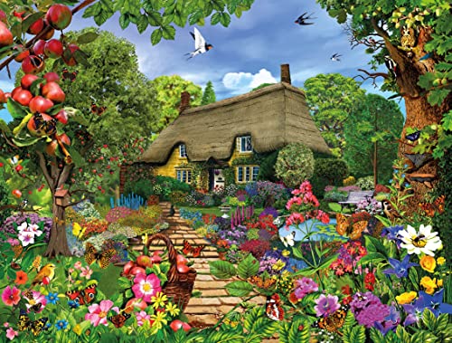 All Jigsaw Puzzles AJP10585 Reetgedeckter Landhausgarten 500 Teile Puzzle von All Jigsaw Puzzles