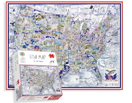 Map of USA Jigsaw 1000 Piece Puzzle von All Jigsaw Puzzles