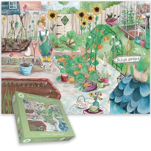 Escape to the Garden - 1000 Teile Puzzle von Catherine Redgate | Schöne Schreberszene für Gärtner & Puzzle-Fans von All Jigsaw Puzzles
