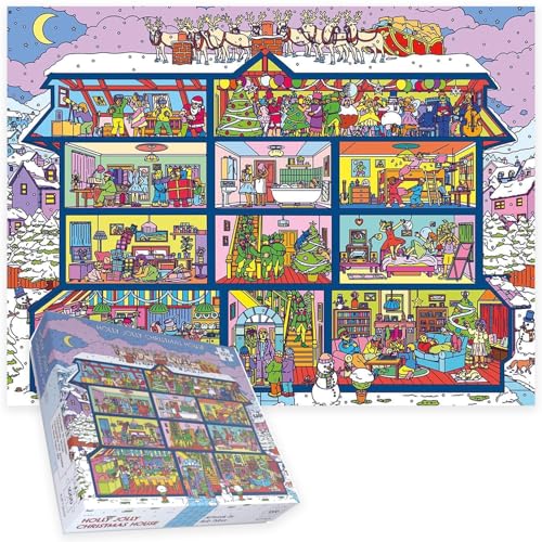 Holly Jolly Christmas House Puzzle mit 1000 Teilen von All Jigsaw Puzzles