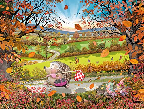 Puzzles für Erwachsene – Pricilla Prickle – Mike Jupp 1000-teiliges Puzzle | Hergestellt in Großbritannien | Dickes Puzzlebrett | Cartoon-Rätsel von All Jigsaw Puzzles