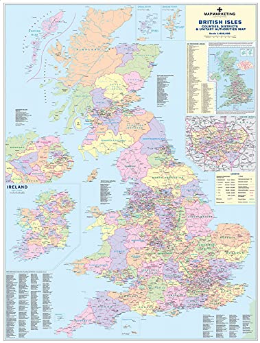 Puzzle mit Landkarte der britischen Inseln, 1000 Teile von All Jigsaw Puzzles