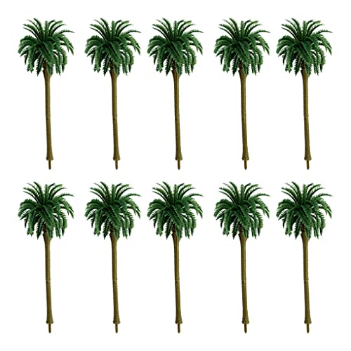 Allayu 10 Stück Kunststoff Künstliche Kokospalme Tragbare DIY Bunte Gartenarbeit Gefälschte Palmenhaus Hotel Wohnzimmer Ornament von Allayu