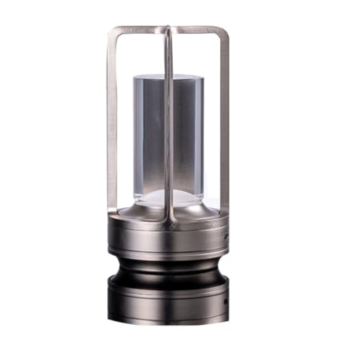 Allayu Kombination aus Stil und Funktion Lumisom Kristalllaterne Lampe Aluminiumlegierung Lumison Kristalllaterne Tischlampe Touch, Silber Allayu Kombination aus Stil und Funktion Lumisom Kristalllaterne Lampe Aluminiumlegierung Lumison Kristalllaterne Tischlampe Touch, Silber von Allayu