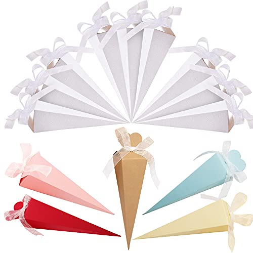 Allazone 125 Stück Süßigkeiten Schachtel Geschenkboxen aus Papier Langer Dreieckkegel Schachtel Geburtstag Party Kartonagen für Süßigkeiten Bonbons Schokolade Schmuck Allazone 125 Stück Süßigkeiten Schachtel Geschenkboxen aus Papier Langer Dreieckkegel Schachtel Geburtstag Party Kartonagen für Süßigkeiten Bonbons Schokolade Schmuck von Allazone