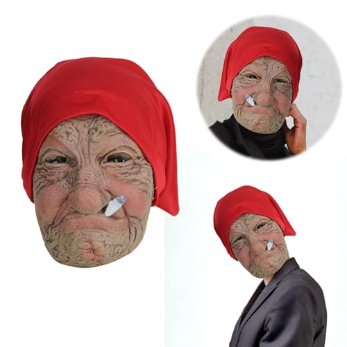 Allbestop Halloween Maske Horror Scary Halloween Mask Gruselige Smokey Oma Realistische Maske Masken Ab 18 Horror Kostüm Für Kostüm Cosplay Requisiten Decoration Skull Mask Skeleton For Cosplay Party Allbestop Halloween Maske Horror Scary Halloween Mask Gruselige Smokey Oma Realistische Maske Masken Ab 18 Horror Kostüm Für Kostüm Cosplay Requisiten Decoration Skull Mask Skeleton For Cosplay Party von Allbestop