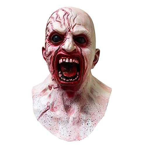 Allbestop Halloween Maske Totenkopf, Realistische Halloween Totenkopfmaske Gruselige Maskegruselige Maske Horror Totenkopf-Maske Halloween-Maske Horrormaske Kostüm Für Karneval, Mottoparty, Cosplay von Allbestop
