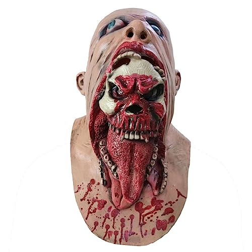 Allbestop Horror Maske Halloween Scary Mask Gruselige Maskegruselige Schädelmaske Maskerade Für Carnival Cosplay Props For Men And Women Allbestop Horror Maske Halloween Scary Mask Gruselige Maskegruselige Schädelmaske Maskerade Für Carnival Cosplay Props For Men And Women von Allbestop