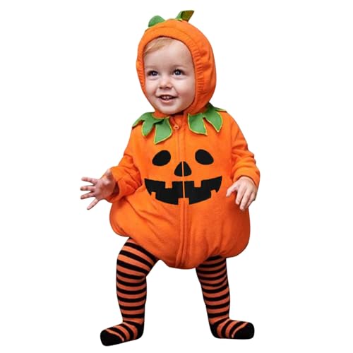 Allbestop Kostüm Halloween Kinder, Halloween Kostüm Mädchen Jungen Kürbiskostüm Kinder Faschingskostüm Kostüme Für Strampler, Body, Niedlicher Jumpsuit Babykleidung Set Allbestop Kostüm Halloween Kinder, Halloween Kostüm Mädchen Jungen Kürbiskostüm Kinder Faschingskostüm Kostüme Für Strampler, Body, Niedlicher Jumpsuit Babykleidung Set von Allbestop