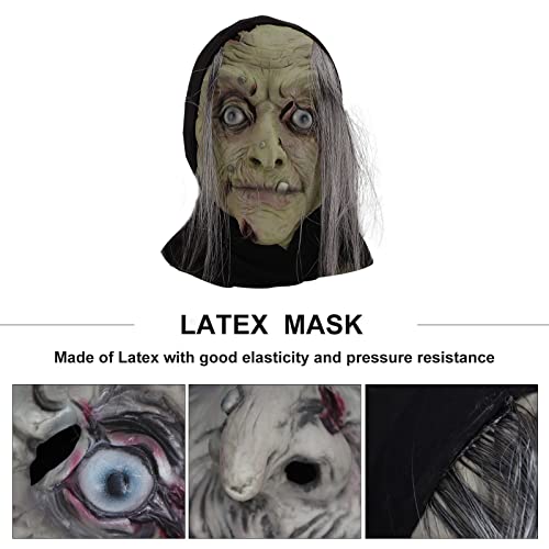 Allbestop Maskerade-Maske Für Halloween Gruselige Halloween Smokey Oma Realistische Maske Gruselige Halloweenmasken Für Kostümparty Cosplay Dressing Requisiten Horror Scary Mask Cosplay Party Allbestop Maskerade-Maske Für Halloween Gruselige Halloween Smokey Oma Realistische Maske Gruselige Halloweenmasken Für Kostümparty Cosplay Dressing Requisiten Horror Scary Mask Cosplay Party von Allbestop