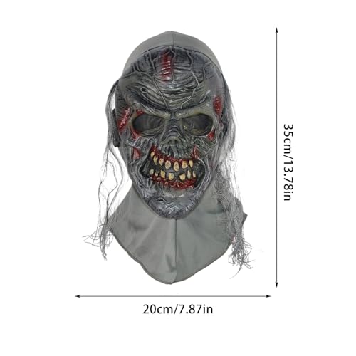 Allbestop Skull Mask Halloween Skull Masks, Halloween Maske Horror Ab 18 Grusel Maske Erwachsene Horror Cosplay Costume Halloween-Maskerade-Maske Horrormaske Für Kostüme, Und Karneval, Totenkopf von Allbestop