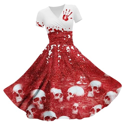 Allbestop Zombie Braut Kostüm Set Damen Gruselig Blutige Zombie Braut Kostüm Prom Queen Halloween Rundhalsausschnitt Festkleid Damenkleid Costume Halloween Kleider Partykleider Horror Costumes Allbestop Zombie Braut Kostüm Set Damen Gruselig Blutige Zombie Braut Kostüm Prom Queen Halloween Rundhalsausschnitt Festkleid Damenkleid Costume Halloween Kleider Partykleider Horror Costumes von Allbestop