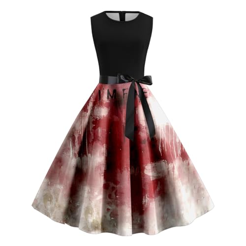Allbestop Zombie Braut Kostüm Set Damen Halloween Kleidung Mit Blutigem Mädchen-Clown-Kostüm Halloweenschwarze Lange Kleid Costume Women Gruselig Partykleid Mit Blutigem Partykleider Horror Costumes Allbestop Zombie Braut Kostüm Set Damen Halloween Kleidung Mit Blutigem Mädchen-Clown-Kostüm Halloweenschwarze Lange Kleid Costume Women Gruselig Partykleid Mit Blutigem Partykleider Horror Costumes von Allbestop