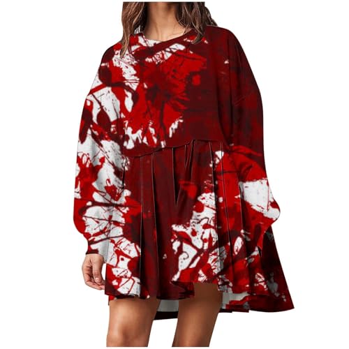 Allbestop Zombie Braut Kostüm Set ärmellos Halloween Kostüm Mittelalter Kleidung Blutige Horror Braut Für Mädchen Clown Prinzessin Kleid Halloween Dress Kleider Festkleid Damenkleid Partykleider von Allbestop