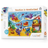 Urlaub in Monsterland - Großer Monster Puzzlespass (Kinderpuzzle) von Alleovs