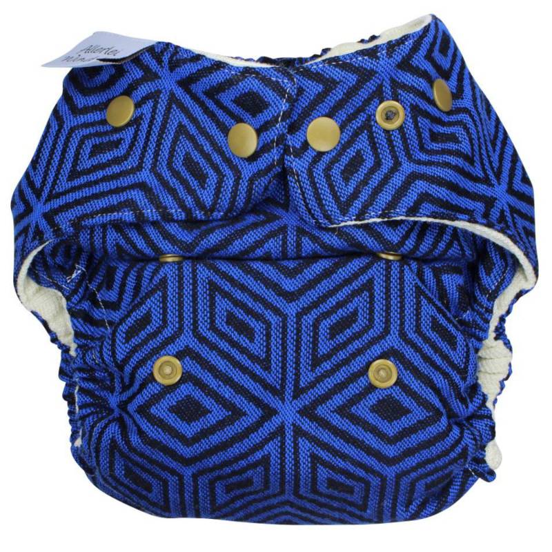 Allerlei Windeln Wollüberhose - Indigo Cube Größe 2 (8-15kg) von Allerlei Windeln