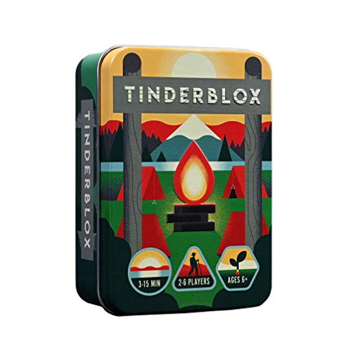 Alley Cat Games Tinderblox (Day) Geschicklichkeits-Stapelspiel - Ausgezeichnetes Reisespiel von Alley Cat Games