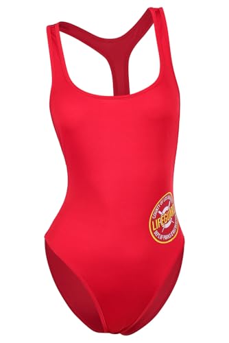 Alleyon Bay Watch Hobie Kostüm Damen Badeanzüge Cosplay Rettungsschwimmer Schwimmwesten Halloween Karneval Rot 2 M von Alleyon