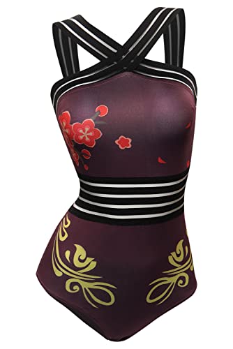 Alleyon Genshin Impact Badeanzug Hu Tao Cosplay Damen Anime Bademode Bauchweg Bikini Schwimmanzug Alleyon Genshin Impact Badeanzug Hu Tao Cosplay Damen Anime Bademode Bauchweg Bikini Schwimmanzug von Alleyon