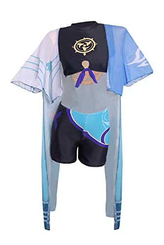 Alleyon Genshin Impact Badeanzug Scaramouche Cosplay Anime Bikini Bademode für Damen S Alleyon Genshin Impact Badeanzug Scaramouche Cosplay Anime Bikini Bademode für Damen S von Alleyon