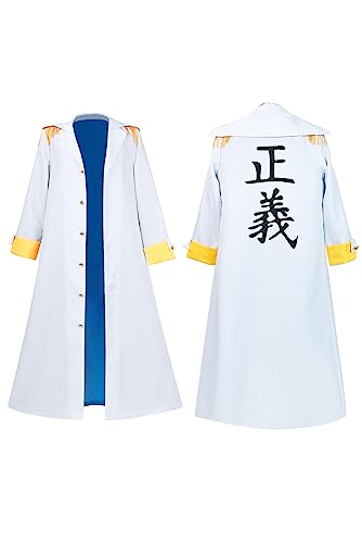 Alleyon Kizaru Cosplay Umhang Marine Vice Admiral Mantel Anime Kostüm Jacke L von Alleyon